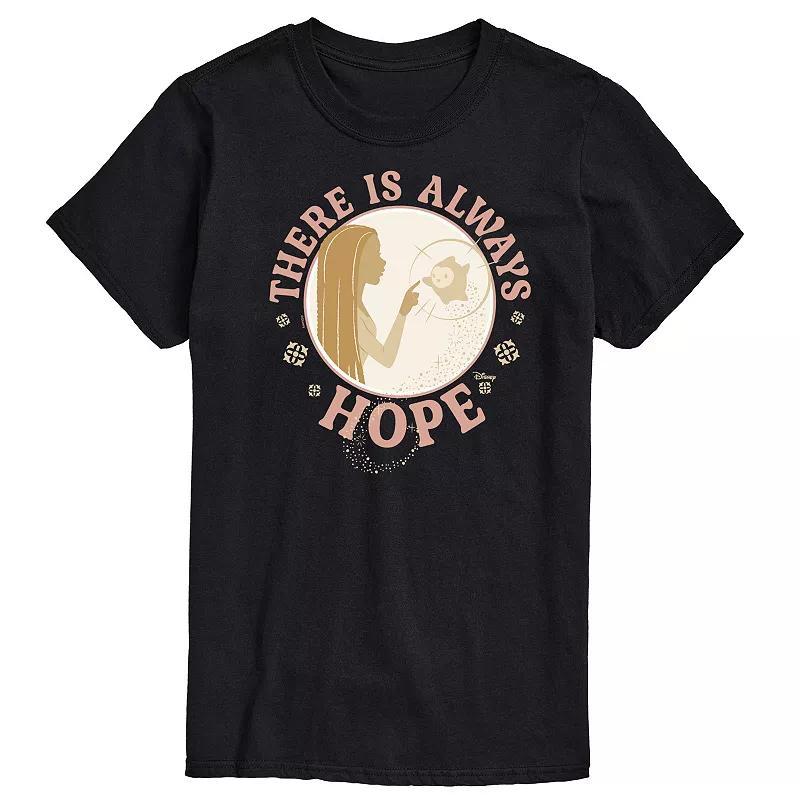 Disney's Wish Asha and Star Men's There Is Always Hope Graphic Tee, Size: XXL, Blue Product Image