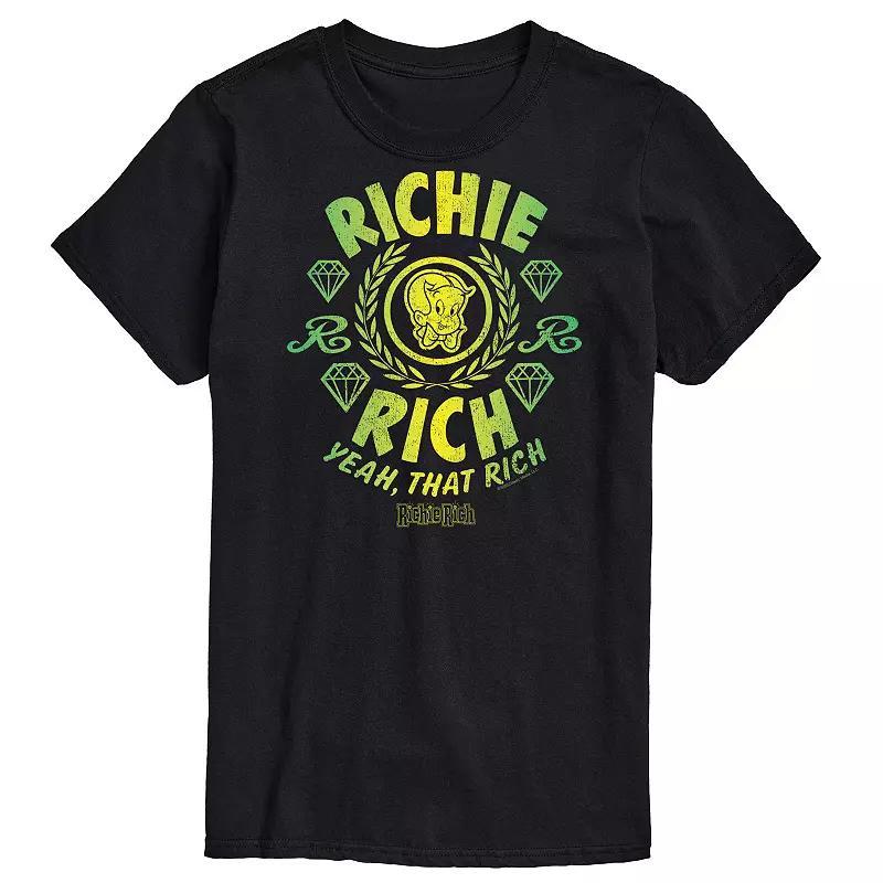 Big & Tall Richie Rich Yeah That Rich Graphic Tee, Men's, Size: 5XB, Black Product Image