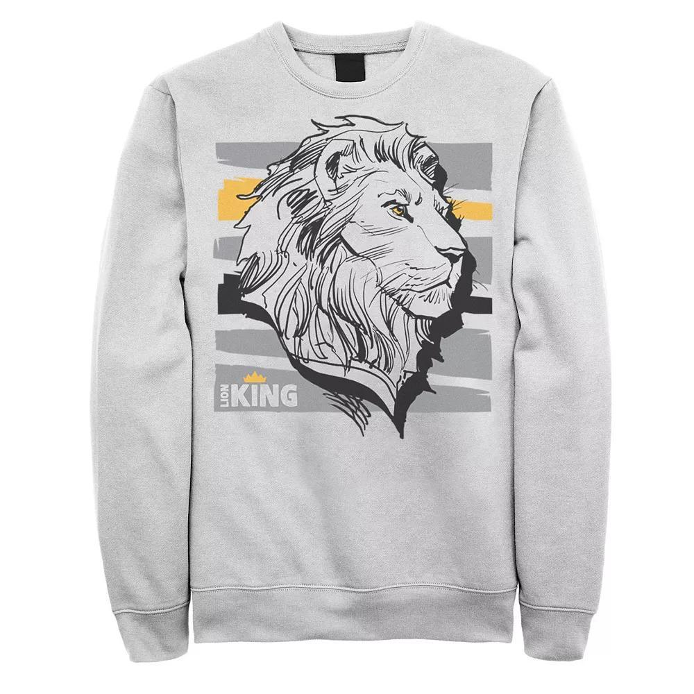 Disney's The Lion King Live Action Mufasa Sketched Portrait Men's Sweatshirt,  Product Image