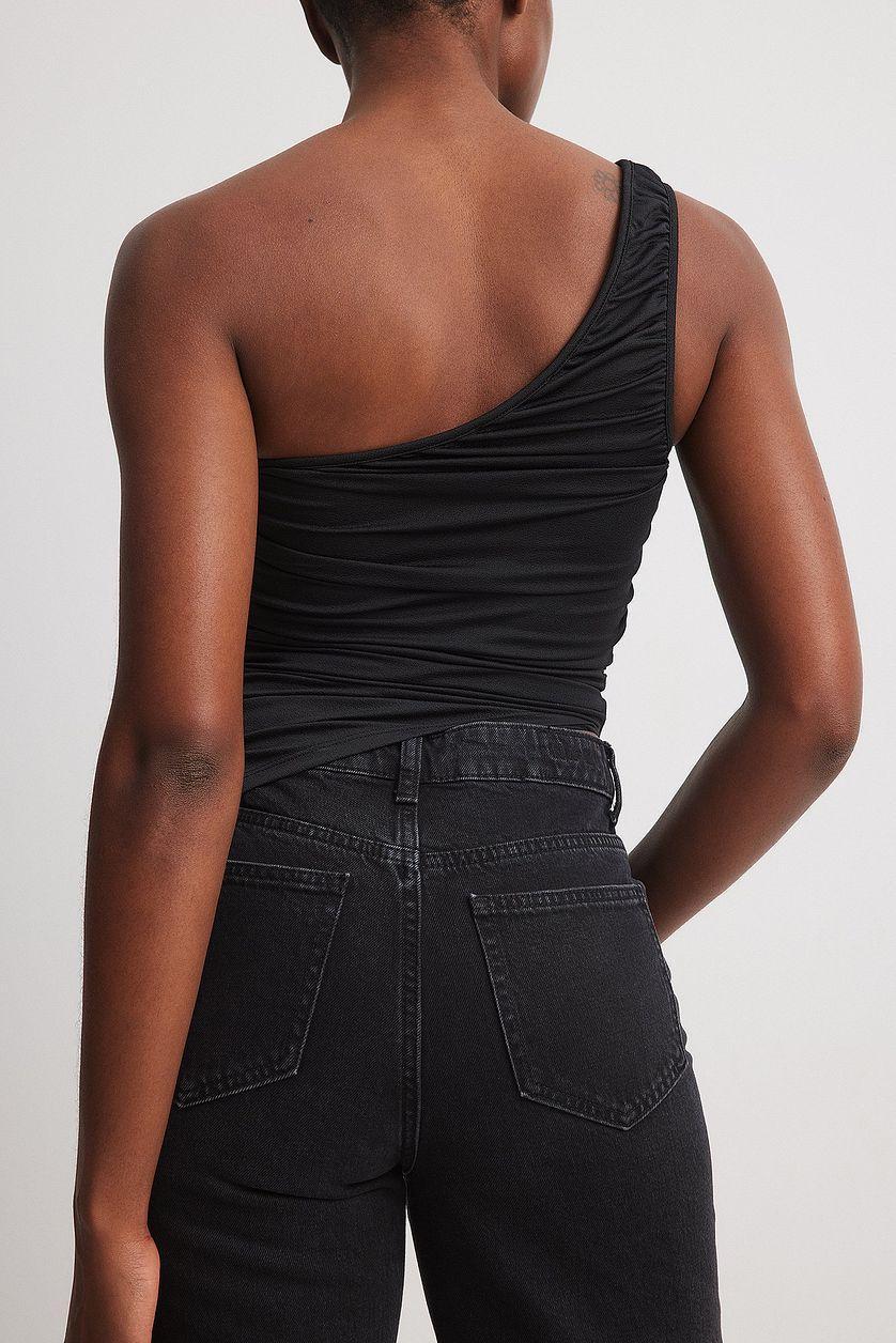 Asymmetric Side Jersey Top Product Image