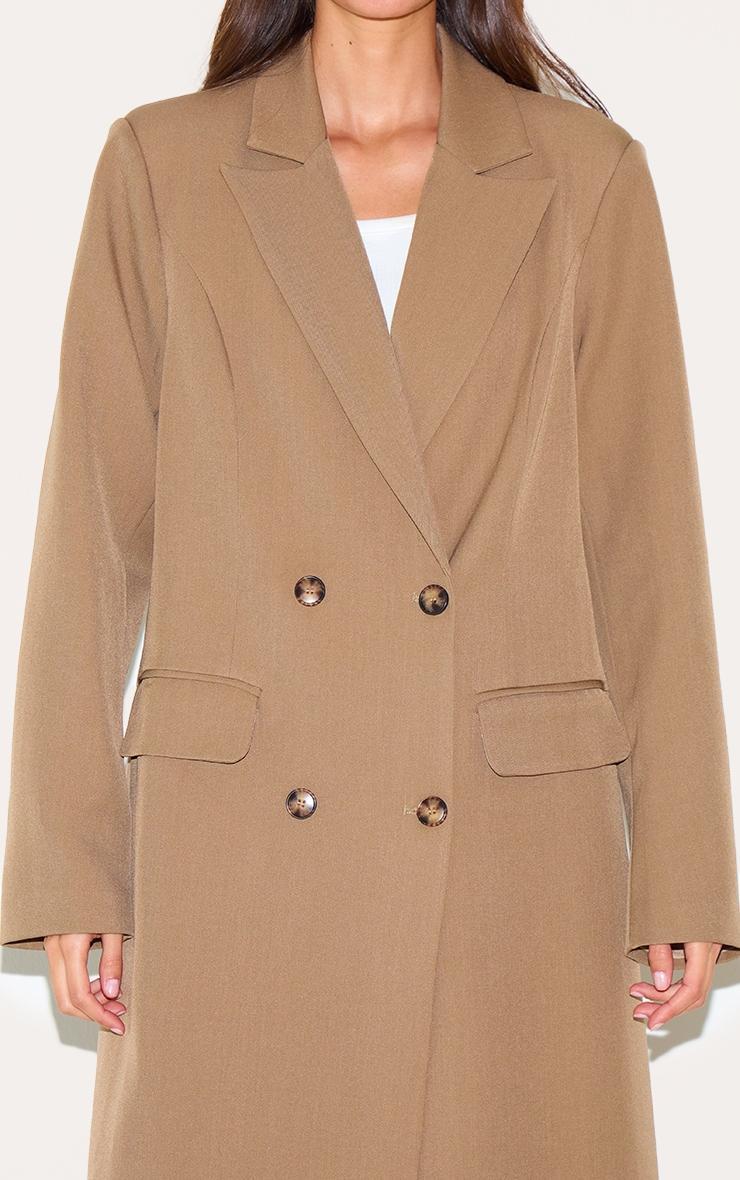 Taupe Maxi Length Duster Coat Product Image