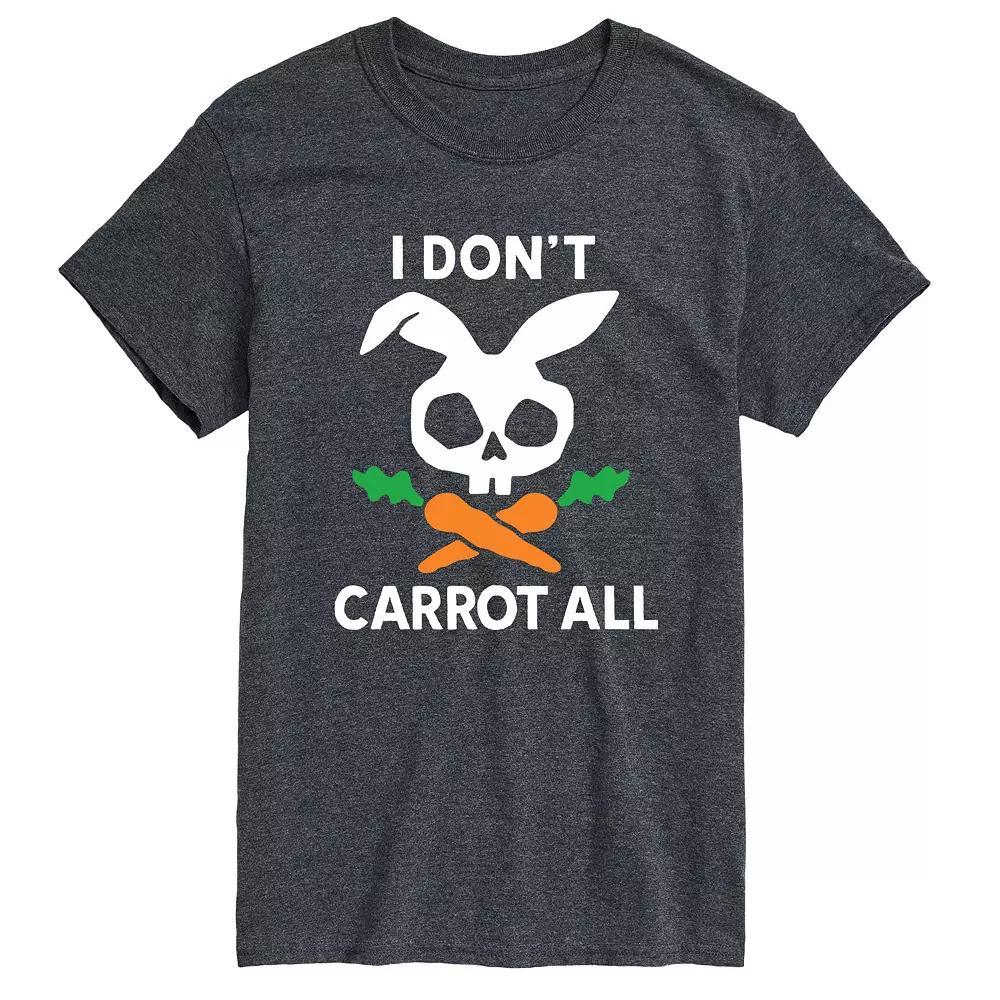 Big & Tall I Don't Carrot All Tee, Men's, Size: 4XB, Gray Product Image