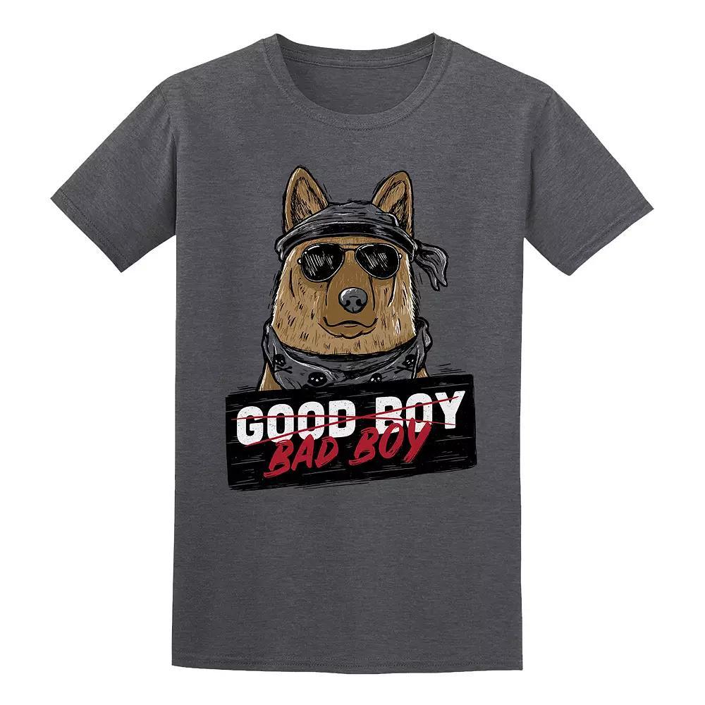 Men's COLAB89 by Threadless Good Boy Bad Tee, Size: XL, Dark Grey Product Image