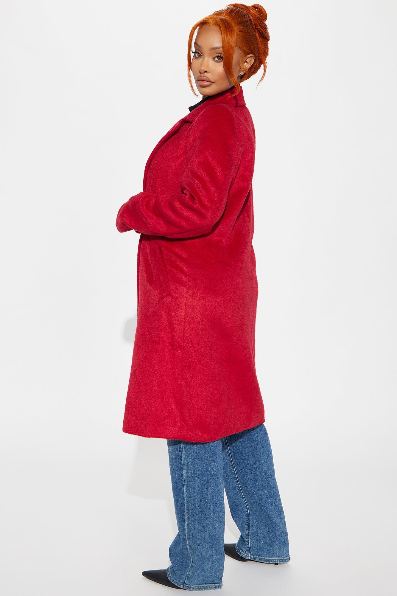 It's A Long Story Coat - Red Product Image