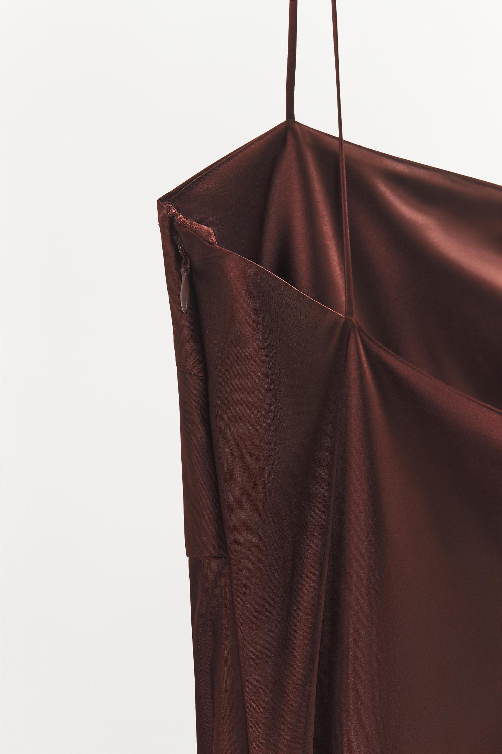 SATIN STRAP DRESS Product Image