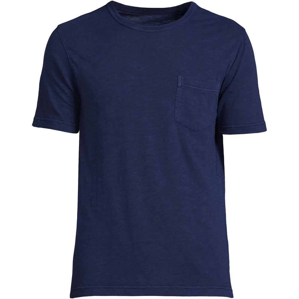 Lands' End Men's Short Sleeve Garment Dye Slub Pocket Tee Product Image