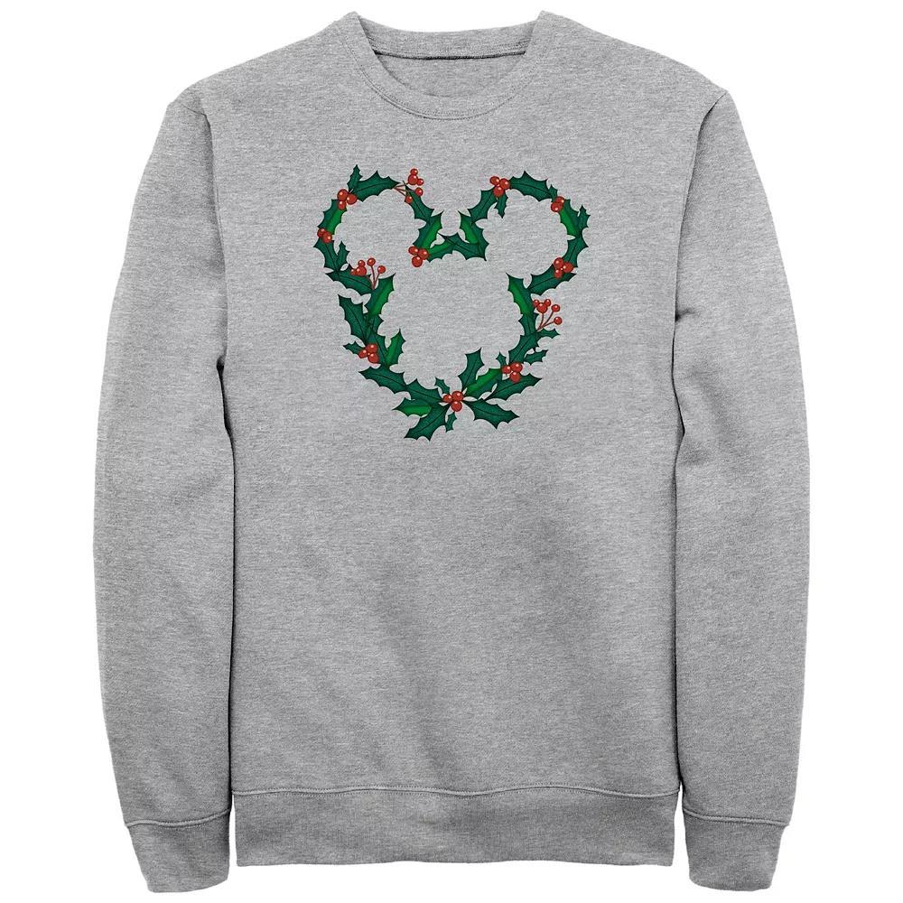 Disney's Mickey Mouse Men's Christmas Wreath Design Fleece,  Product Image