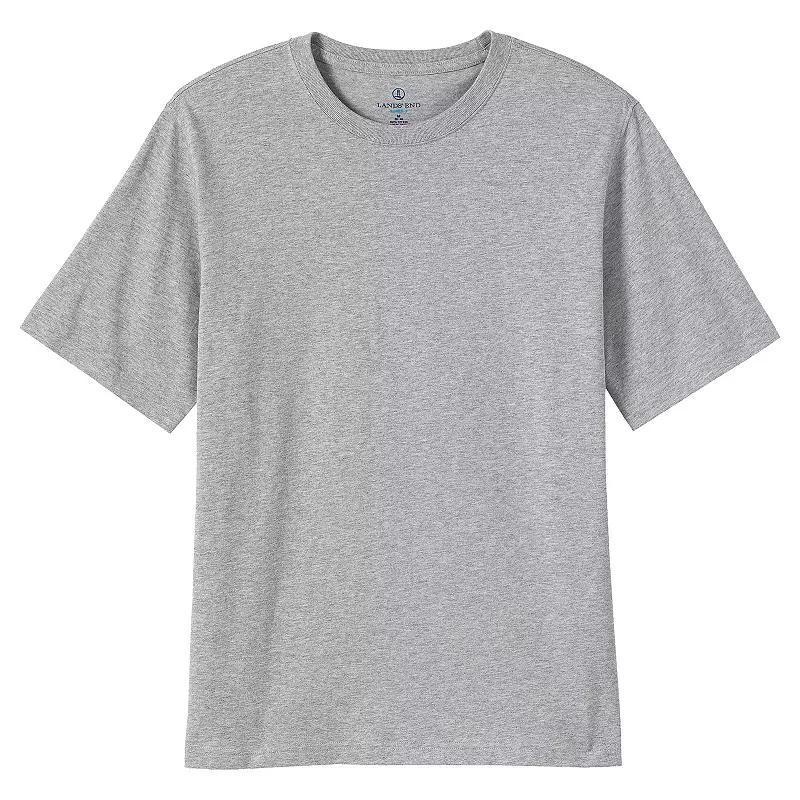 Men's Lands' End Super-T Short Sleeve T-Shirt, Size: XXL, Dark Grey Heather Product Image