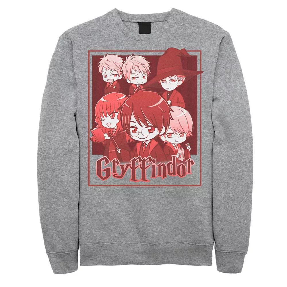 Men's Harry Potter Gryffindor House Group Shot Anime Sweatshirt, Size: Large, Athletic Grey Product Image
