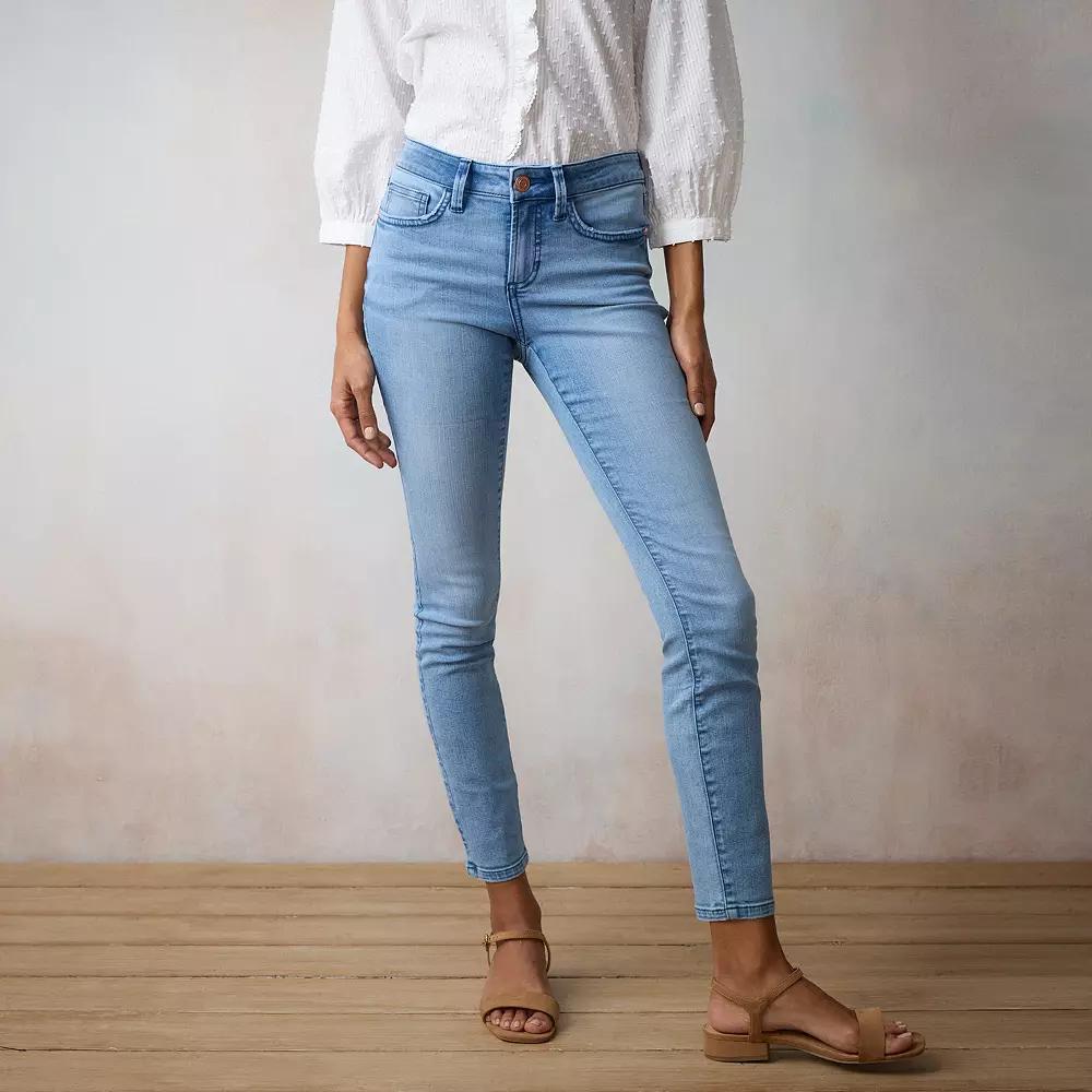 Womens LC Lauren Conrad Midrise Skinny Jeans Product Image