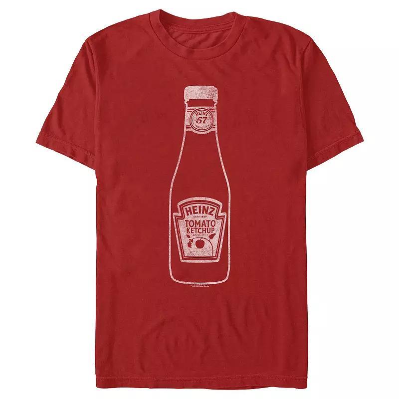 Men's Heinz Ketchup Bottle Graphic Tee, Size: Medium, Red Product Image