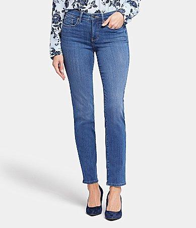 NYDJ Sheri Slim Mid Rise Stretch Denim Jeans Product Image