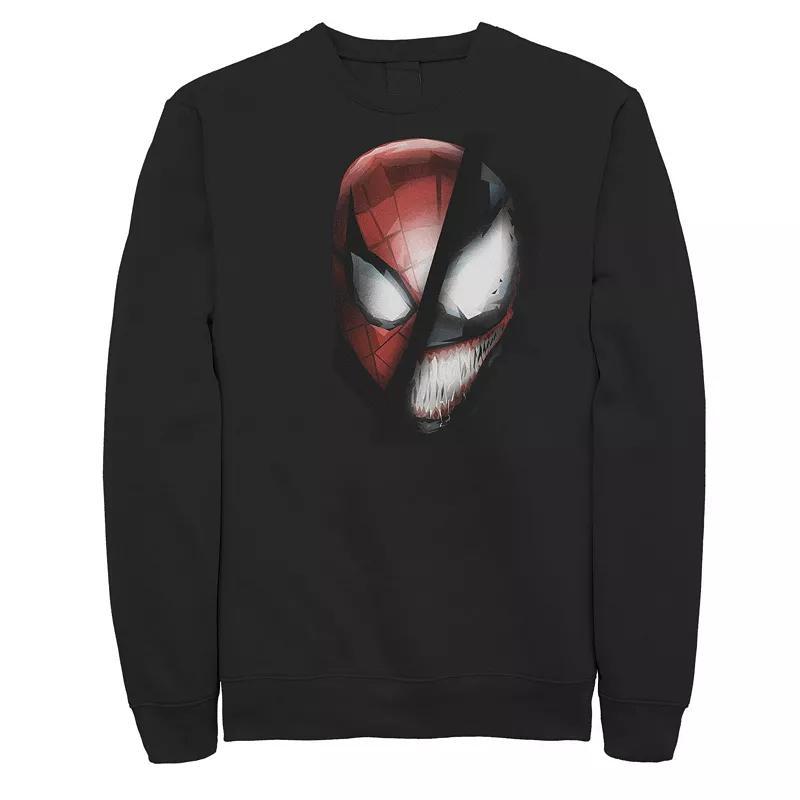 Men's Marvel Venom & Spider-Man Rivals Face Mask Fleece, Size: Large, Black Product Image