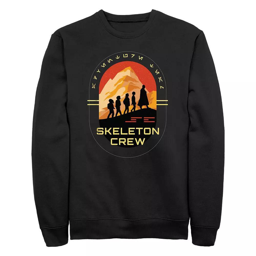 Men's Star Wars Skeleton Crew Walking Silhouettes Fleece Sweatshirt,  Product Image