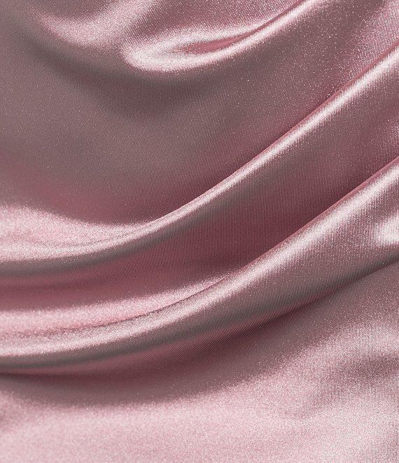 B. Darlin Sweetheart Neck Spaghetti Strap Front Slit Dress Product Image