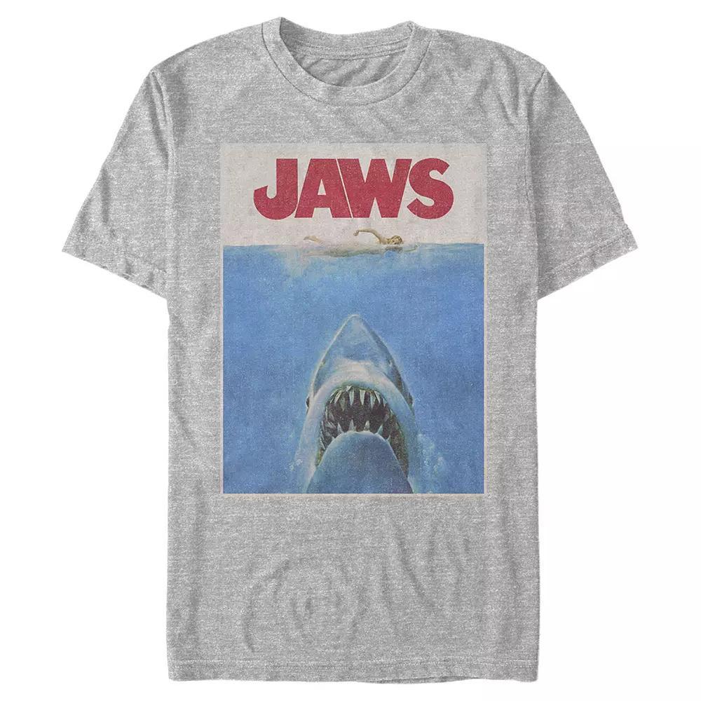 Men's Jaws Retro Movie Poster Graphic Tee,  Product Image