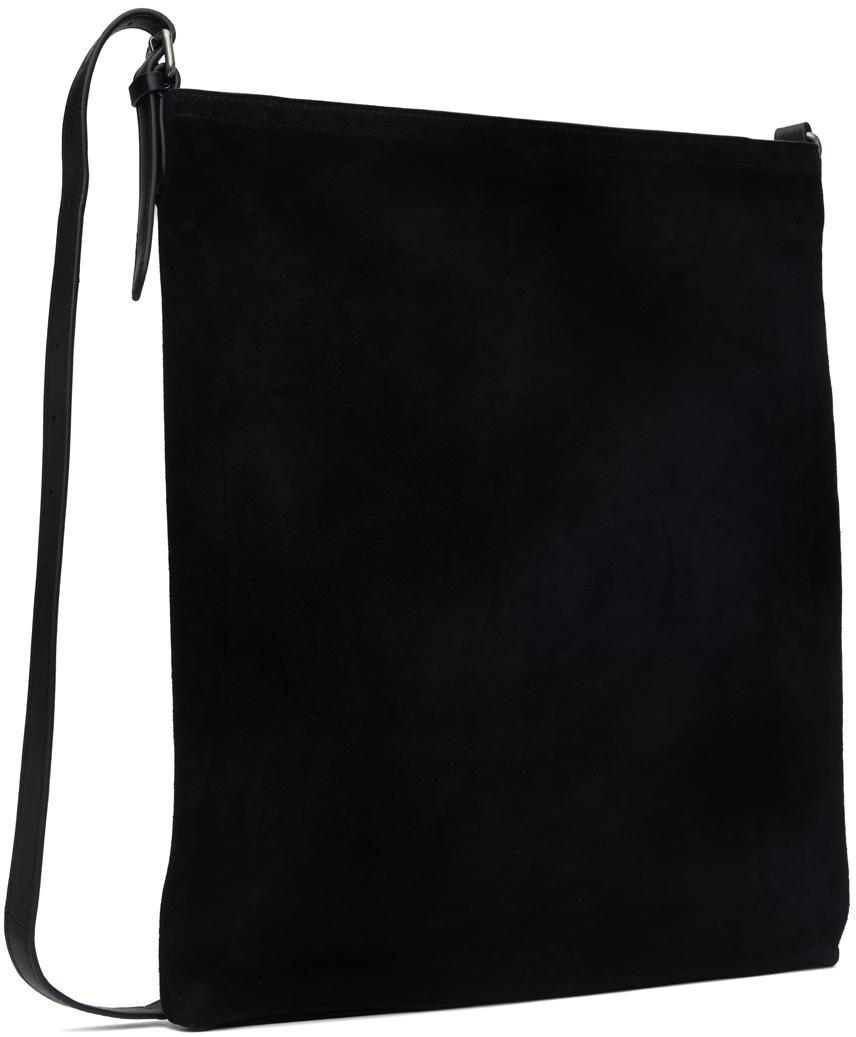 DRIES VAN NOTEN Black Suede Bag In 900 Black Product Image