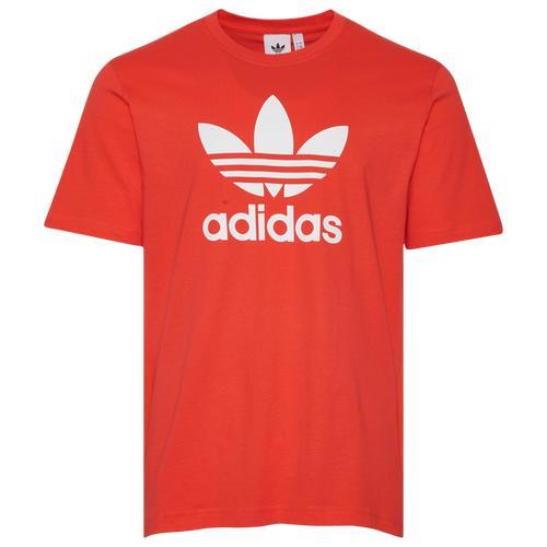 adidas Trefoil Essentials Tee Better Scarlet L Mens Product Image
