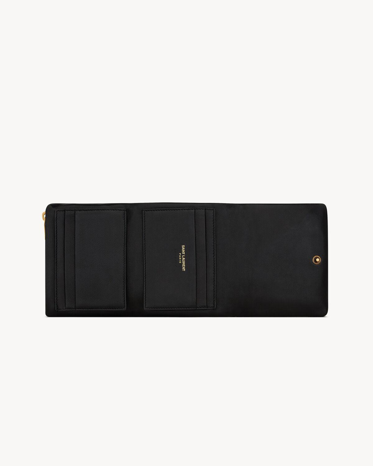 CALYPSO compact wallet in lambskin | Saint Laurent | YSL.com Product Image