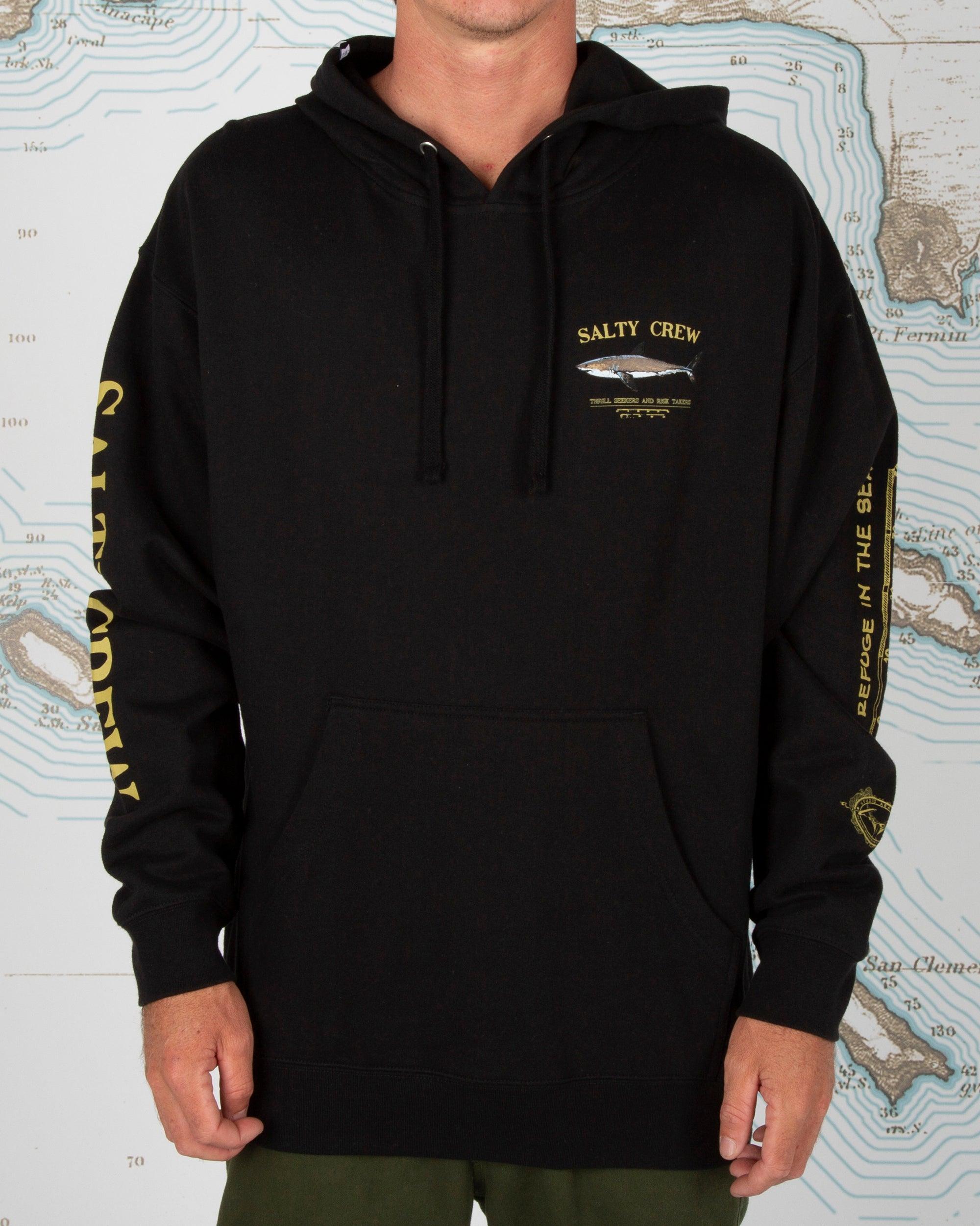 Bruce Fleece Hoodie - Black Male Product Image