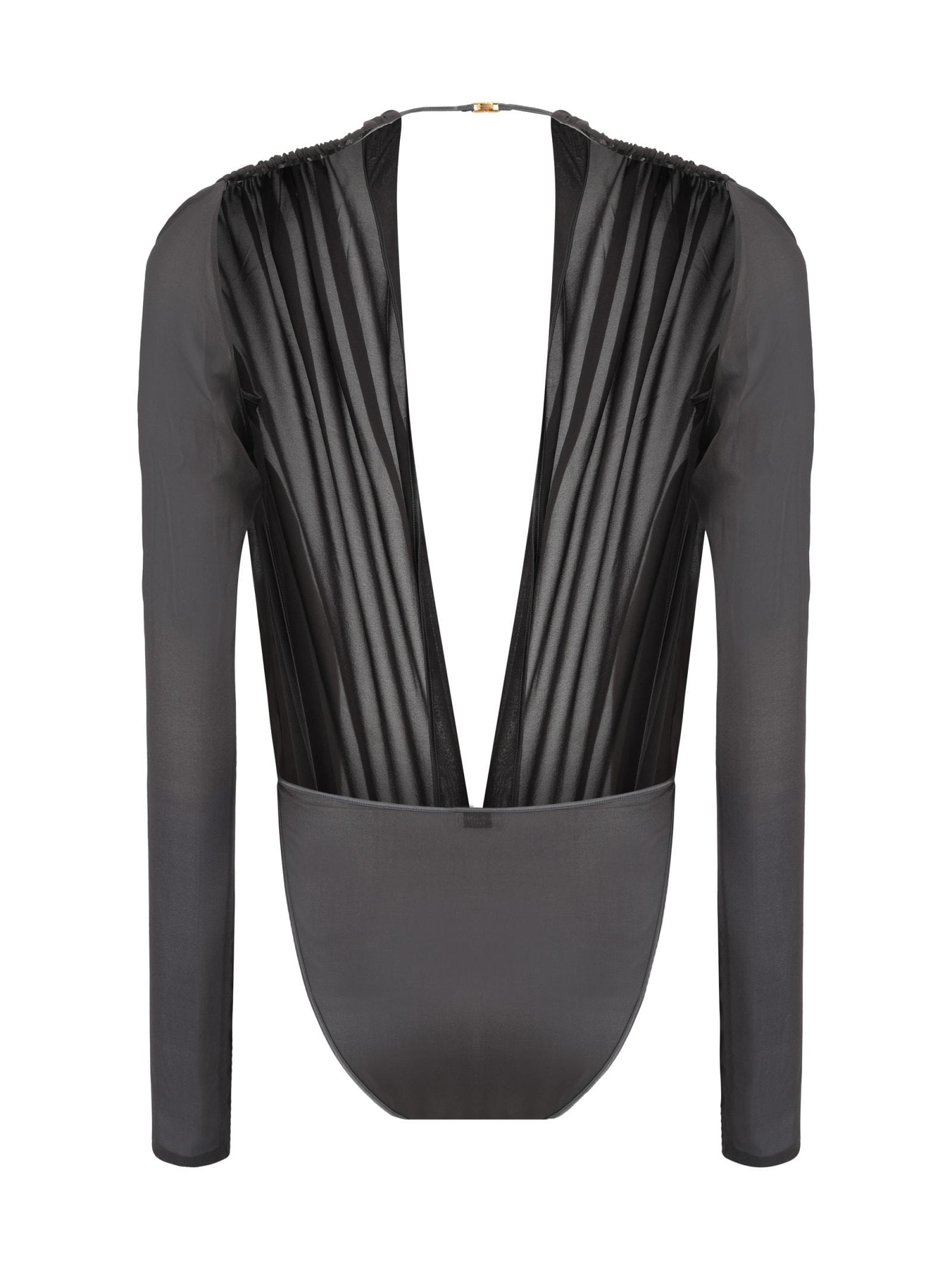 SAINT LAURENT Bodysuit In Blue Product Image