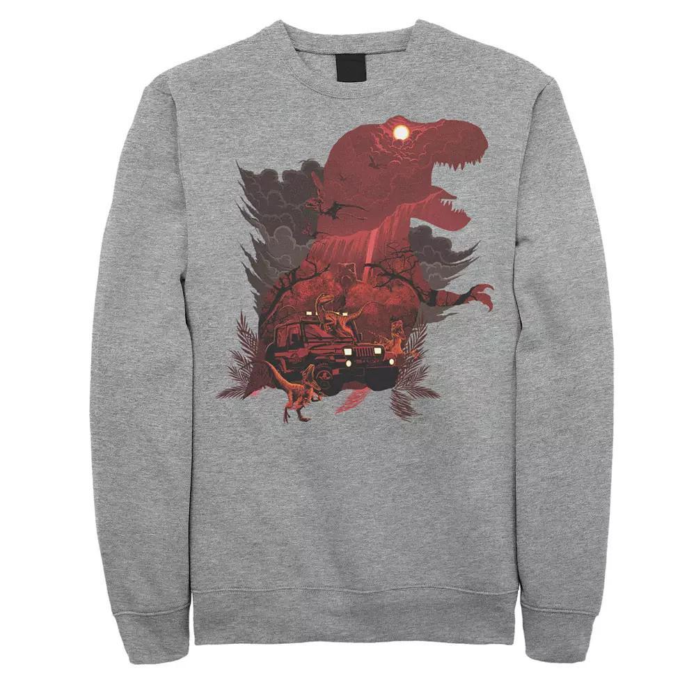 Men's Jurassic Park T-Rex Collage Sweatshirt,  Product Image