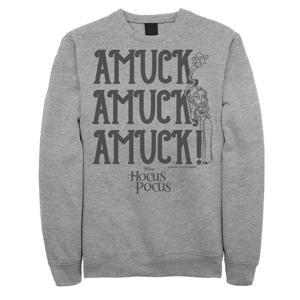 Disney's Hocus Pocus Amuck Amuck Amuck Men's Sweatshirt, Size: Small, Athletic Grey Product Image
