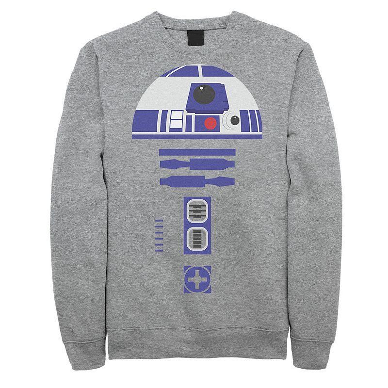 Men's Star Wars Halloween Simple R2-D2 Costume Sweatshirt, Size: 3XL, Athletic Grey Product Image