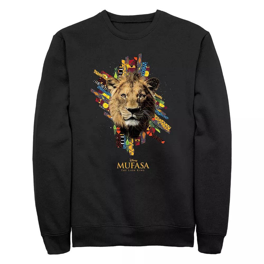Disney's Mufasa The Lion King African Prints Background Men's Graphic Fleece,  Product Image