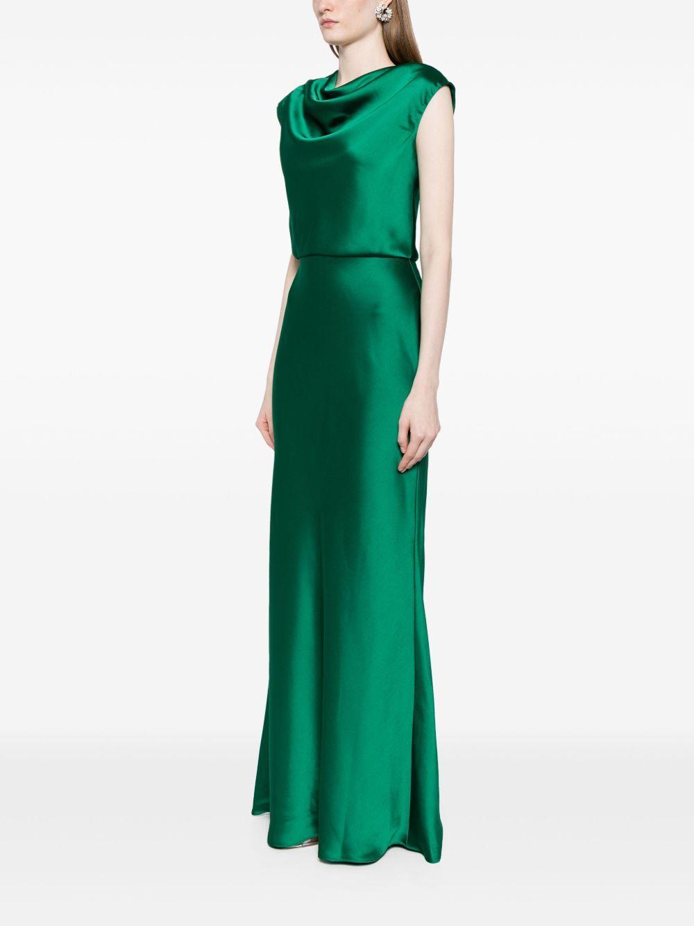 cowl-neck sleeveless maxi dress Product Image