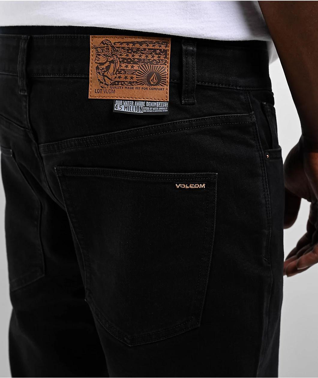 Volcom Solver Black Out Denim Jeans Product Image