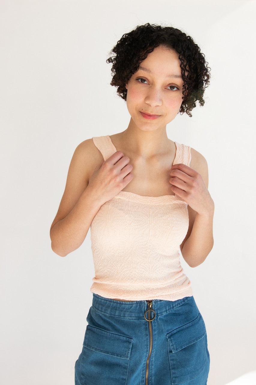 Floral Jacquard Tank Top Product Image