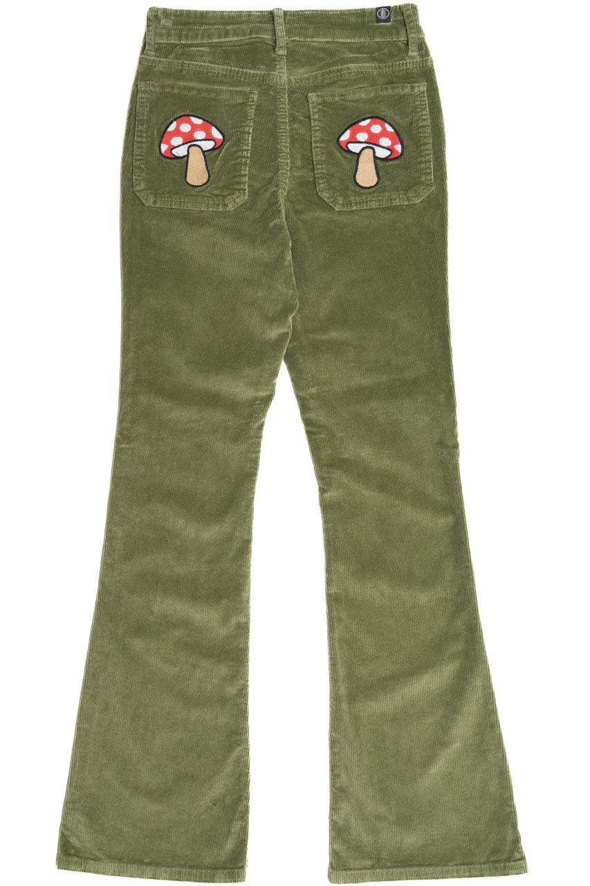 Pocket Applique Corduroy Flares Product Image
