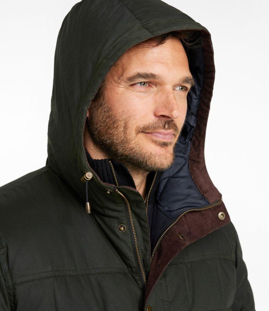 Men's Upcountry Waxed Down Hooded Jacket Product Image