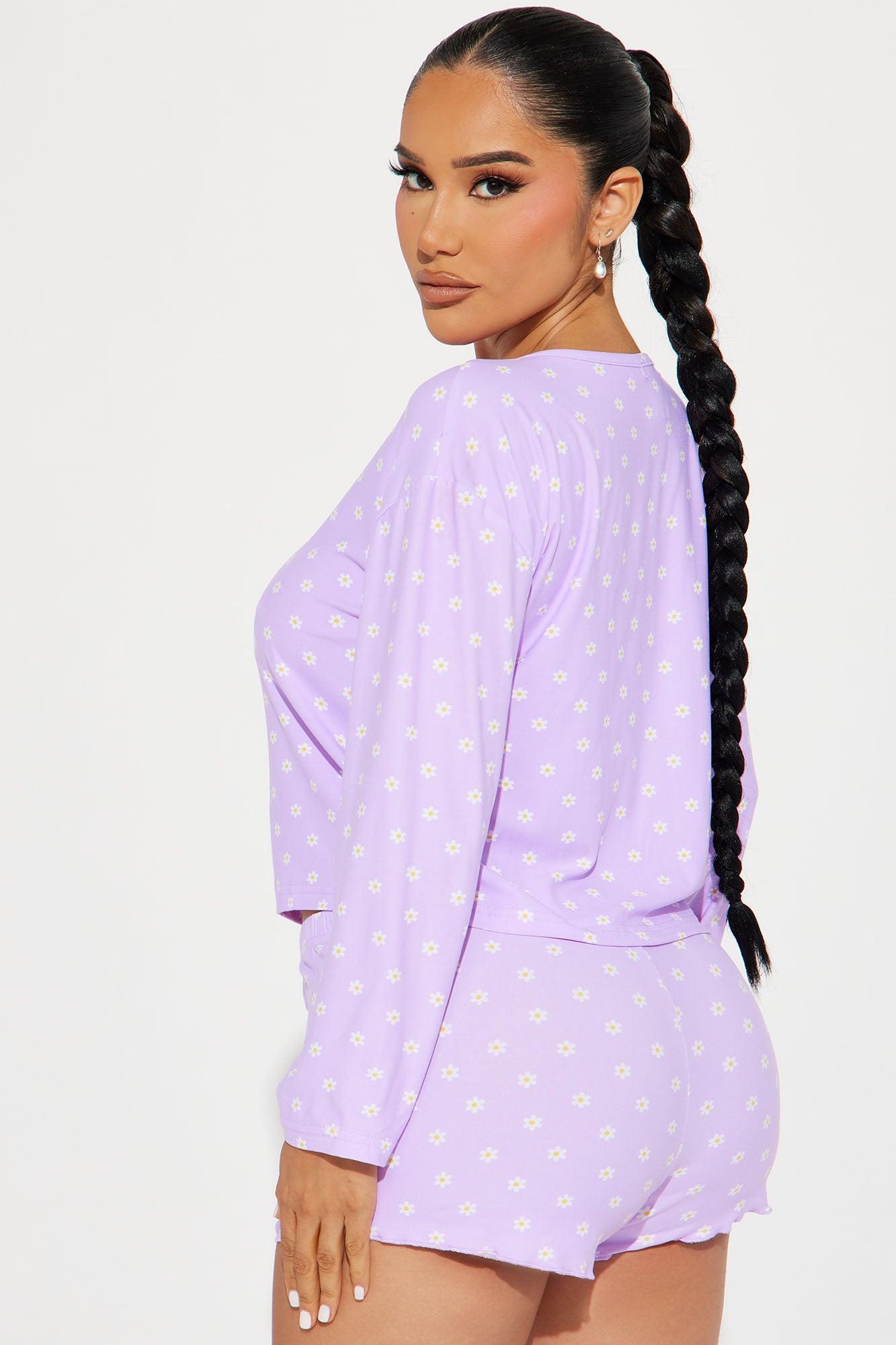 Cozy With You PJ Short Set - Lilac Product Image