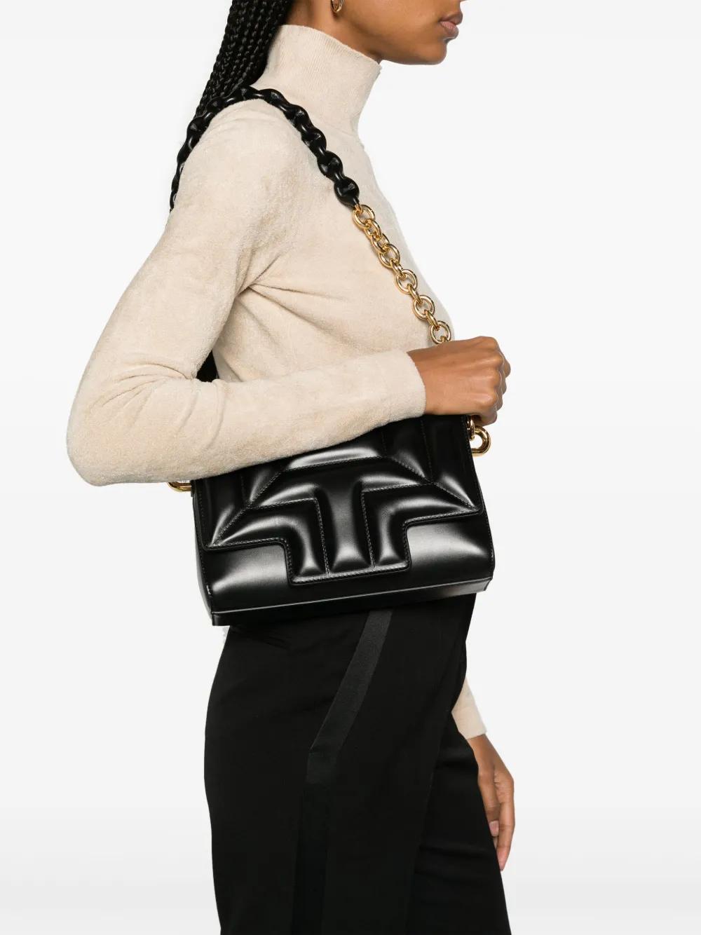 TOM FORD Medium Quilted Leather Shoulder Bag In Black Product Image