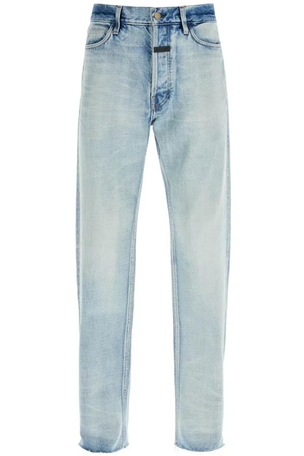 FEAR OF GOD Blue Classic 5 Pocket Jeans In Light Blue Product Image