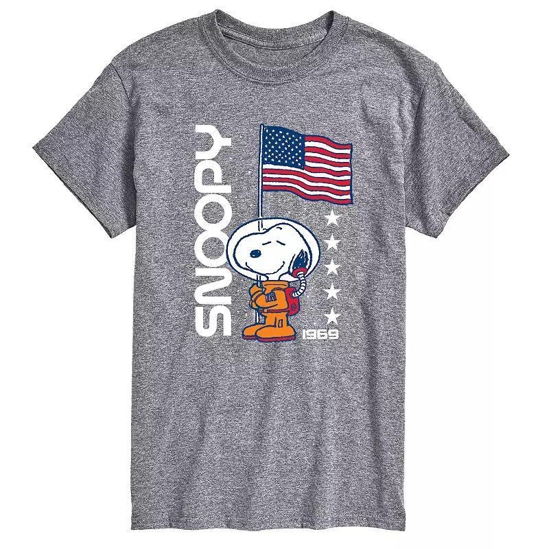 Men's Peanuts Snoopy Flag 1969 Tee, Size: Medium, Gray Product Image