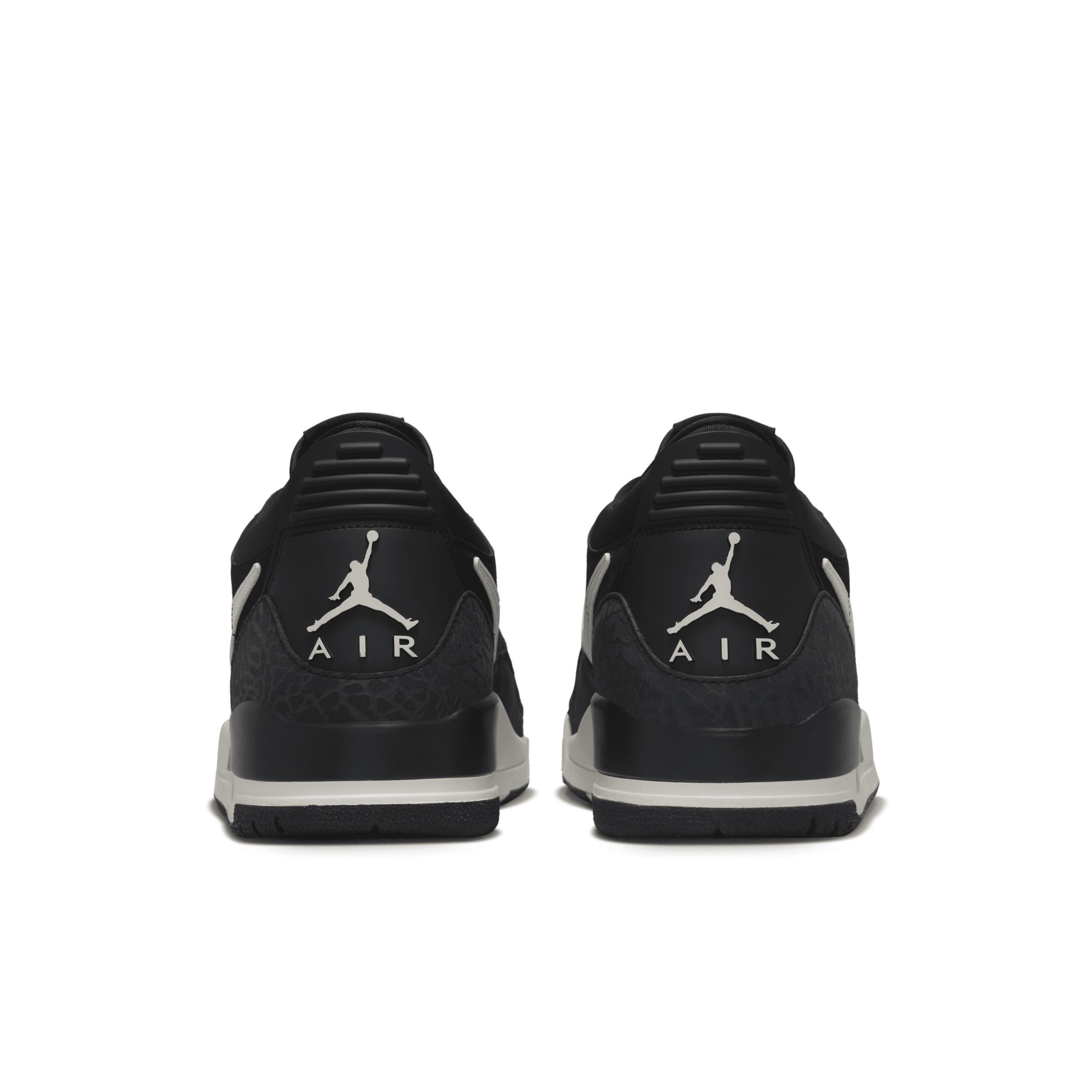 Jordan Mens Legacy 312 Low - Basketball Shoes Black/Grey Product Image