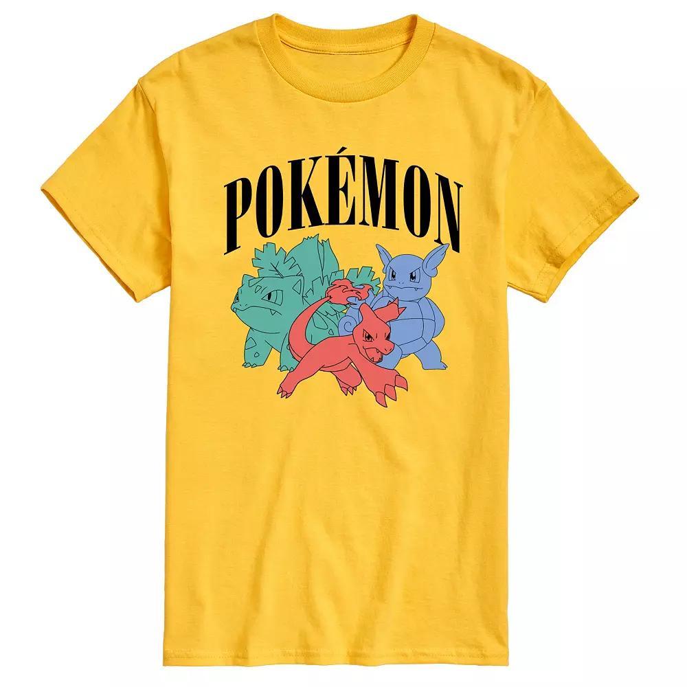 Men's Pokemon Charmeleon Ivysaur Wartortle Graphic Tee,  Product Image