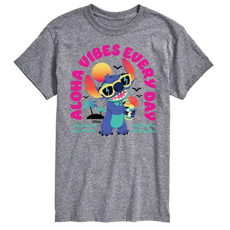 Disneys Lilo & Stitch Big & Tall Aloha Vibes Every Day Graphic Tee, Mens Product Image