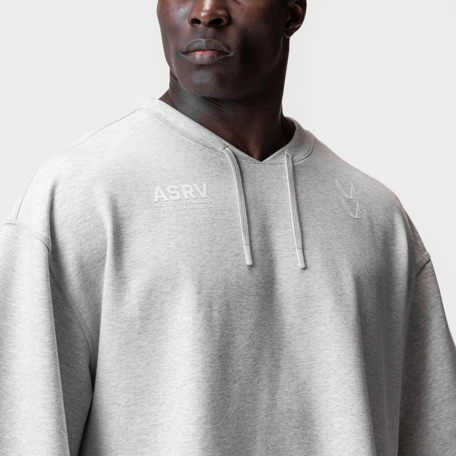 0945. Micro-Terry Warm-Up Tee - Heather Grey Product Image