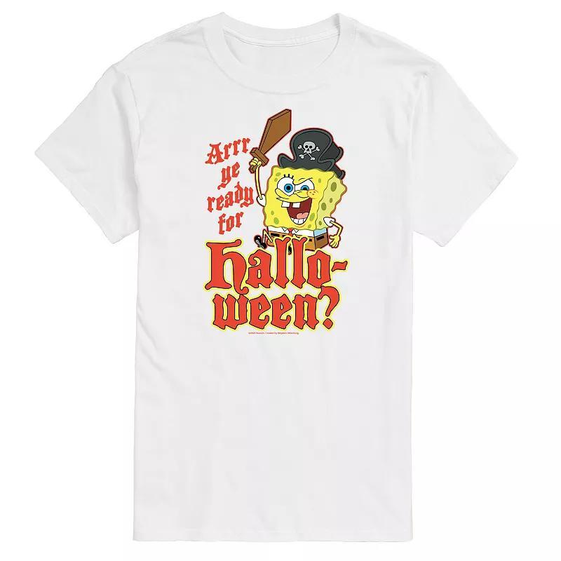 Big & Tall Spongebob Squarepants Arr Ye Ready For Halloween Graphic Tee, Men's,  Product Image