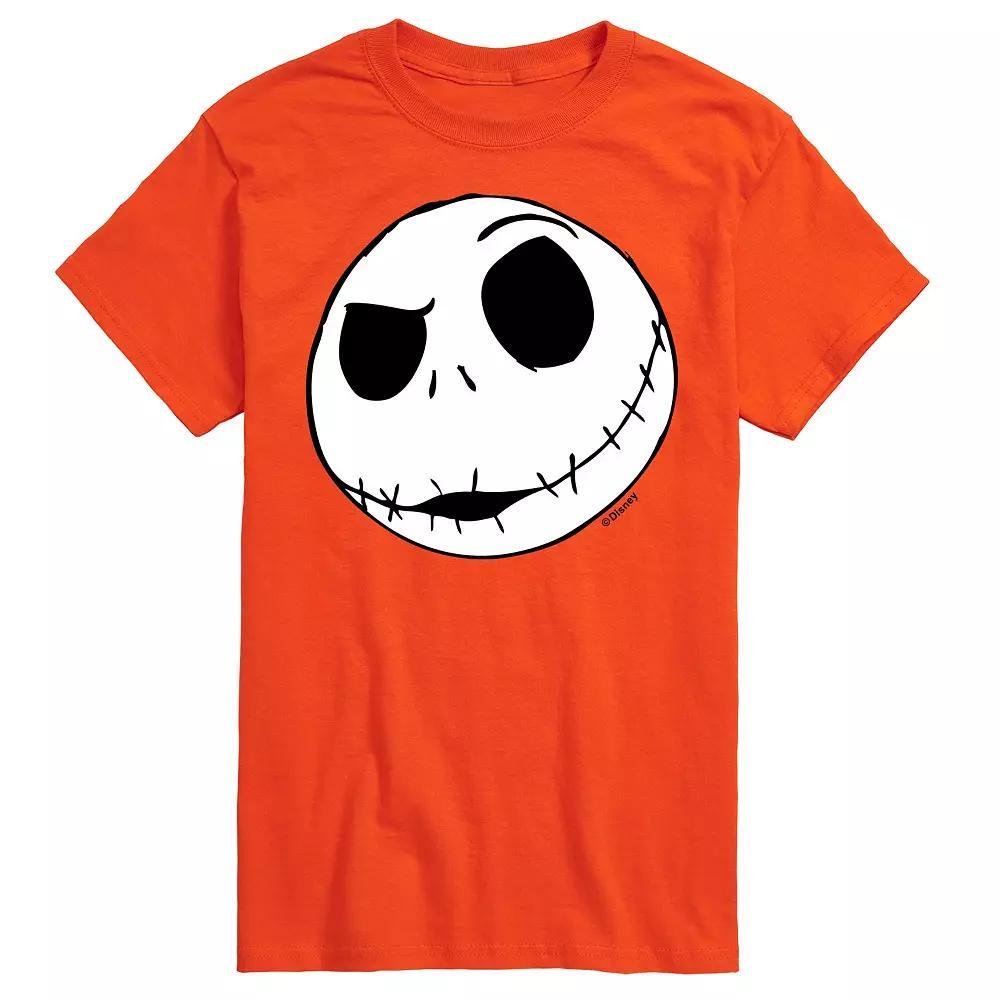 Disney's The Nightmare Before Christmas Jack Skellington Men's Face Graphic Tee,  Product Image