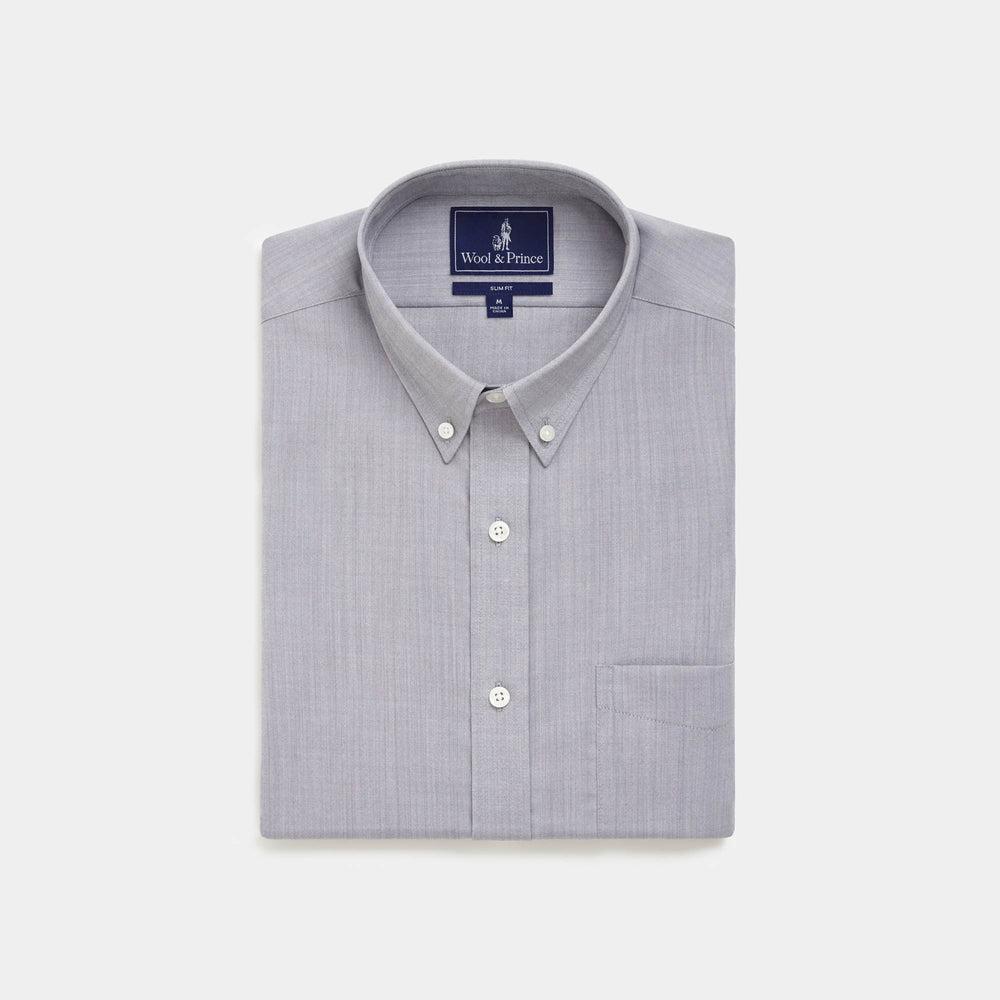 Merino Wool Button-Down Shirt | Tonal Green Plaid Product Image