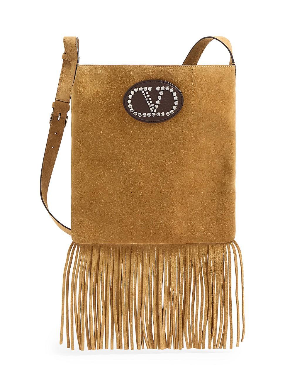 Mens Nellcote Suede Shoulder Bag with Fringes Product Image