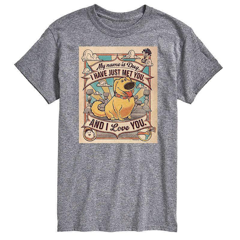 Disney / Pixar's UP Big & Tall Name Is Dug Graphic Tee, Men's, Size: 6XB, White Product Image