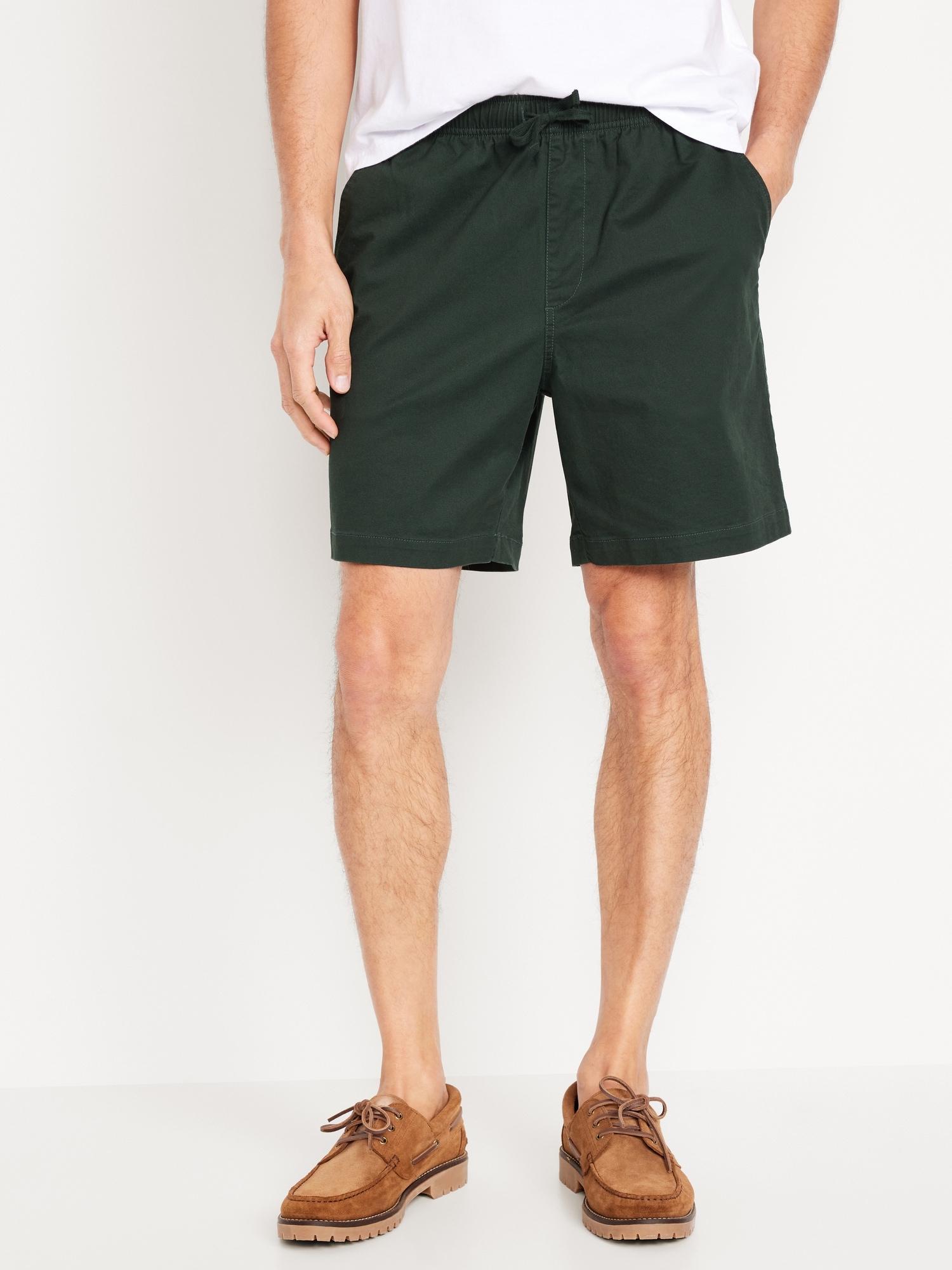 Pull-On Twill Jogger Shorts -- 7-inch inseam Product Image