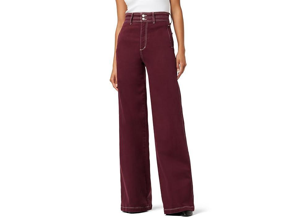 Womens Allana Cotton-Blend Wide-Leg Pants Product Image