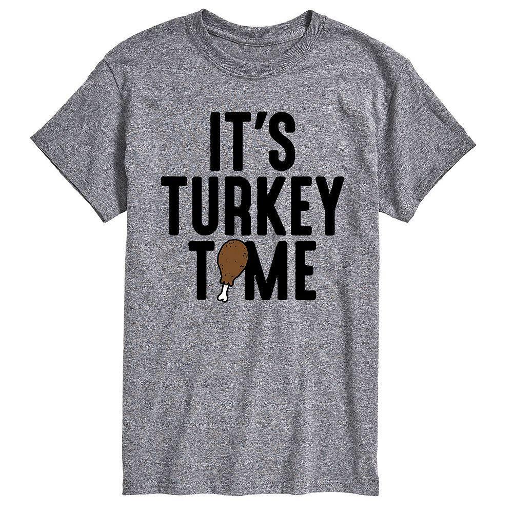 Big & Tall Its Turkey Time Tee, Men's,  Product Image